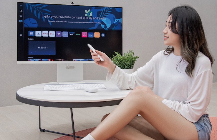 Samsung Smart Monitor 系列全新 M8 智慧聯網螢幕 新世代的居家工作、學習、娛樂好夥伴!